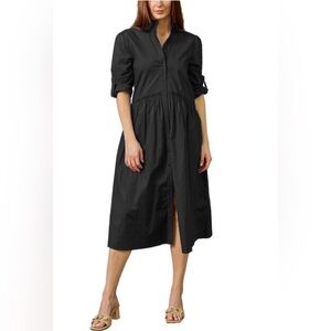 NEW Taylor Tillman Liza Ruffle poplin cotton dress Small